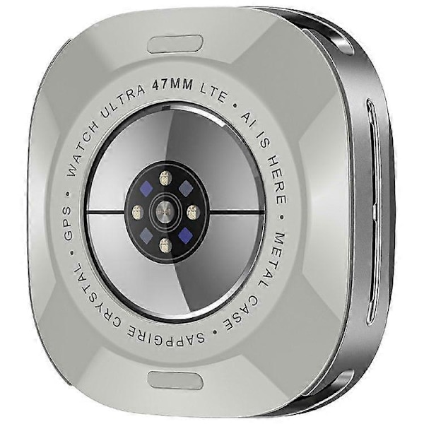 Skyddsfodral för Samsung Galaxy Watch Ultra 47mm, Klockram i aluminiumlegering PC{ee】 Grey Orange