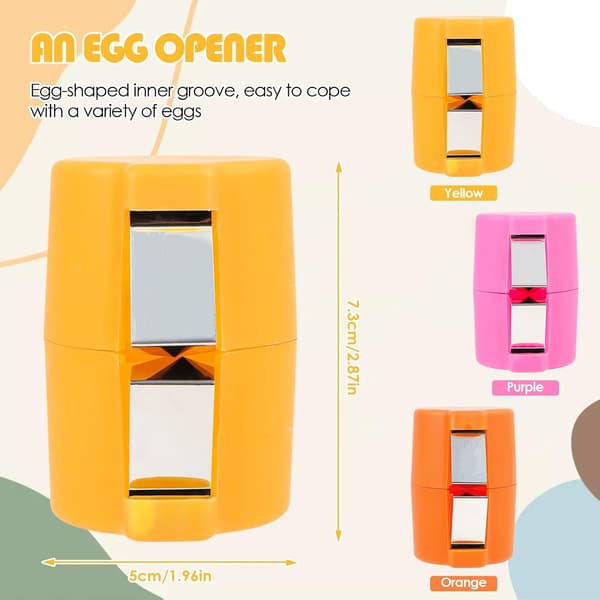 Eggeskallkutter Topper Åpner Verktøy For Rå Egg Multifunksjonell Eggdeler Knekker Sett Med 6 Deler
