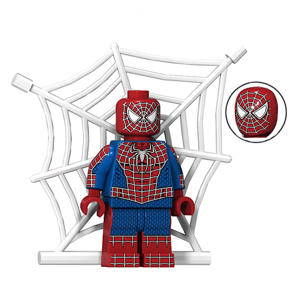 8 stk. Superhelt-serie Minifigur Byggeklodser Sæt, Venom Spiderman Mini Actionfigurer Legetøj Gave Hjemmedekoration