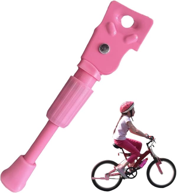 Cykelstöd för barncykel 14 tum Rosa 2-pack Universalmontering Sidostöd