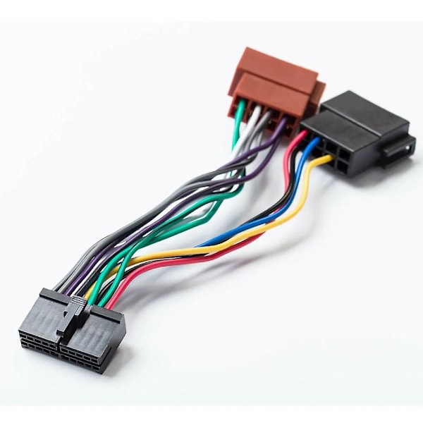 Bilradio ISO-adapter 20-pins kabel Universal DIN-kontakt for Aeg bilstereo Prology Autoradio Audiovox Jgc etc