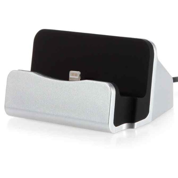 iPhone - Lightning opladningsdock - Silver