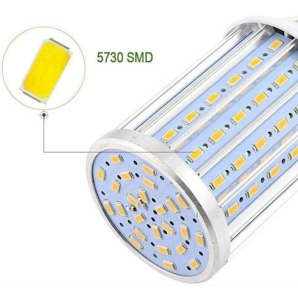 E27 LED-lamppu 60W 6000K Alumiininen suurteholamppu, AC85-220V katuvalo 360 asteen kohdevalo autotalliin ja ajotielle