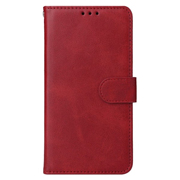 SKALO Samsung A15 5G PU-Läder Plånboksfodral - Flera färger Red Röd