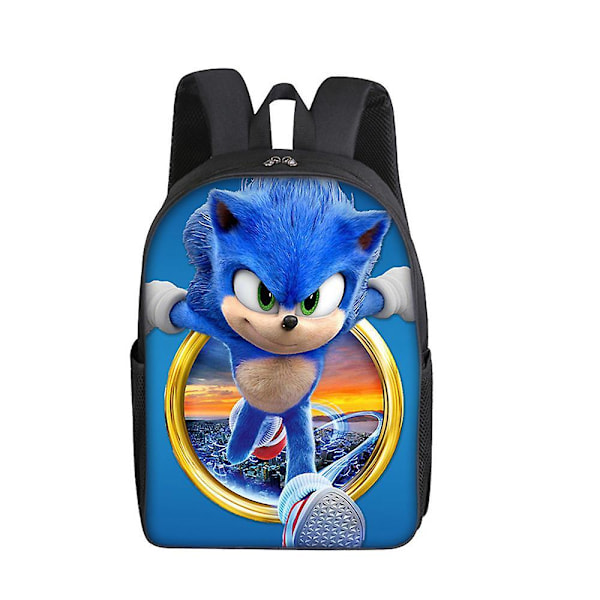 Sonic The Hedgehog 3D -reppu Oppilaille Kirjoille Piirroshahmo Reppu Koululaukku Poikien Lahja B