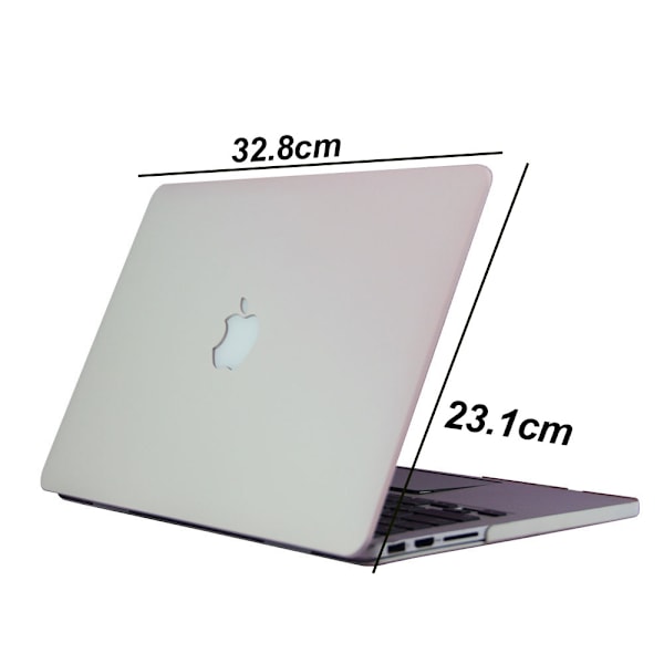 Beskyttende hardt skall-deksel og skjermbeskytter for MacBook Pro 13