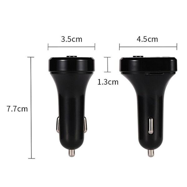 Bluetooth-autosoitin FM MP3 USB-laturi