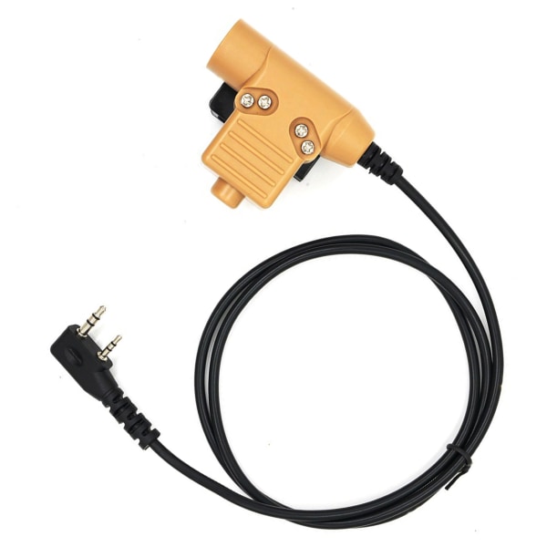 U94 PTT-adapter med bakre klämma Tryck för att prata Bärbar radio headset-adapter för Baofeng UV5R UV5RE UV5RA UV6R BF888S