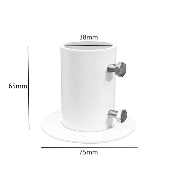 Poolstigbeslag i rustfrit stål - Poolstigankerclips med flange rør - Pooltilbehør - Poolstigbøsning - Stigbeslag