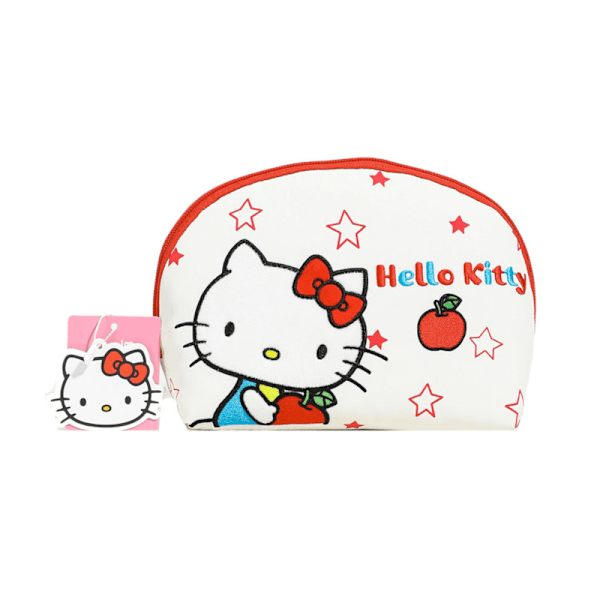 Sanrio kannettava kädessä pidettävä kuorikosmetiikkalaukku, suuri kapasiteetti, korkea arvo, brodeerattu kosmetiikkalaukku 3373-1730KT-beige