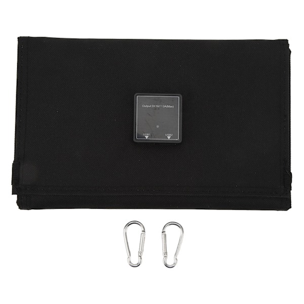 Solcellelader 30W 5V Bærbar Solcellepanel Lader med Dobbel USB-utgang for Mobiltelefon Reise Camping