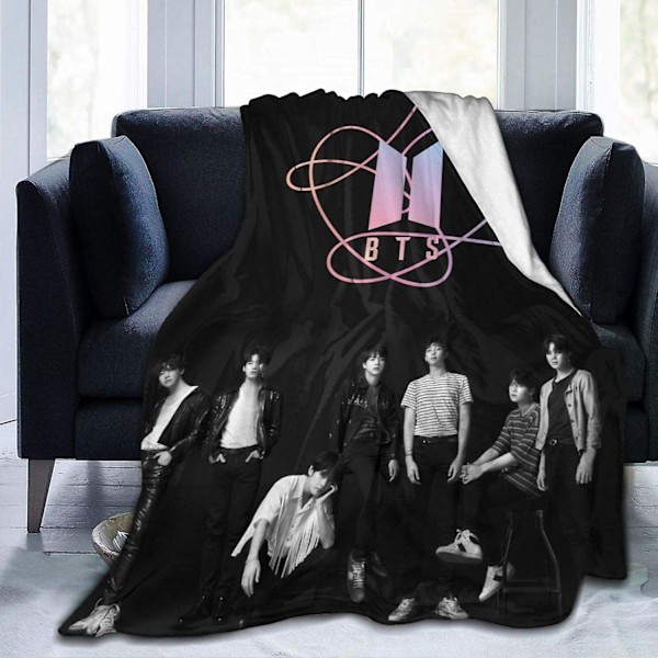 Bts Tæppe Kpop Army Varme Kram Super Blødt Flanel Tæpper Egnet Sofa Kontor Letvægts Plys Til Voksne Og Børn At Bruge-bts4- 50x40in 125x100cm