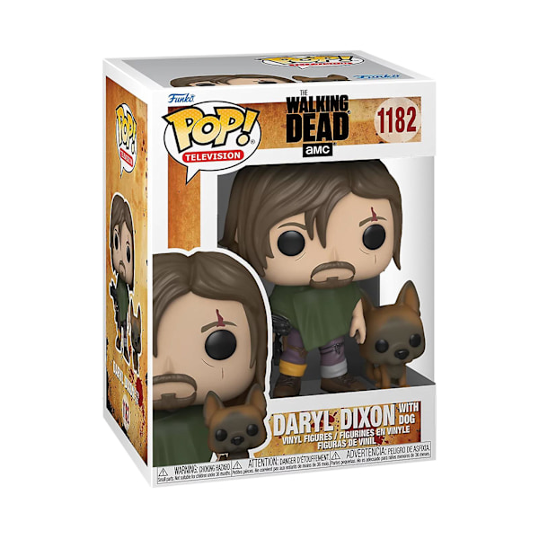 The Walking Dead TV Daryl Dixon med Hund #1182 AMC Vinylfigur{EE}