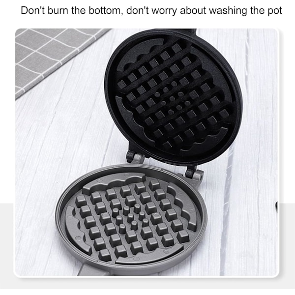 Vaffeljern Dobbeltsidig Vaffelbakeplate Non-stick Komfyrtopp Vaffeljern Bakeutstyr med Avtakbart Håndtak for Vafler Sandwich Toaster{EE}