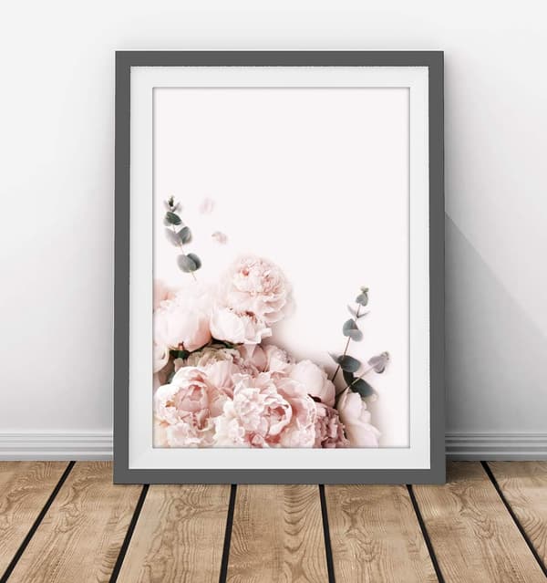 Sæt med 6 elegante vægplakater til stuen, UDEN RAMME! A4-format til soveværelset - Coco Rose mønster W2