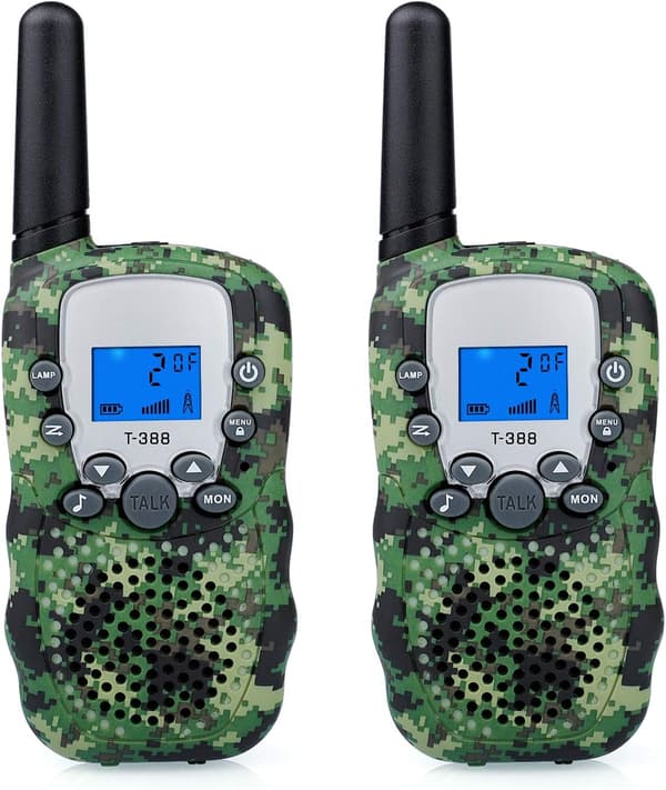 Kamouflage Walkie Talkie 3 km lang rækkevidde, udendørs camping spil bedste gaver til børn