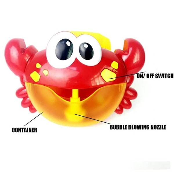 Barn Barn Badkar Krabba Bubbelmaskin Musikalisk Bubbelmaskin Babydusch Badkar Leksak null none{EE}