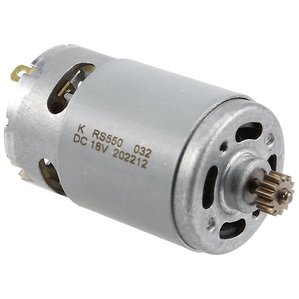 13-tandad motor 18V ersättning för RS550 GSR 18-2-LI GSB 18-2-LI PSB 1800 LI-2 skruvdragare (som visas)