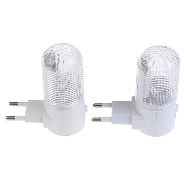 2-pack LED-nattlampa för vägg och hem i vitt White one size