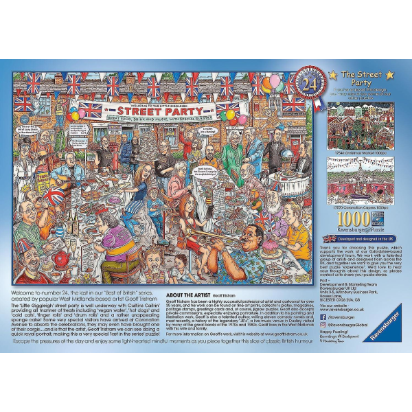 Ravensburger Best of British - The Street Party -palapeli (1000 palaa)