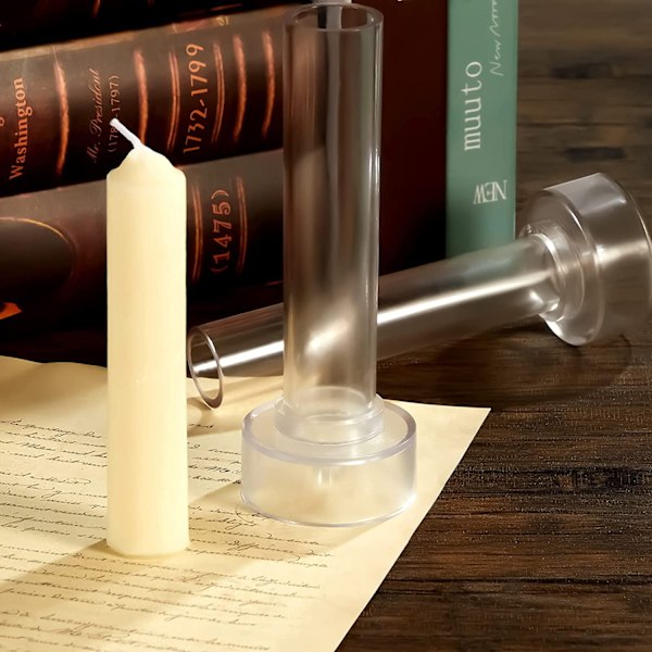 2 avsmalnande ljusformar cylinder ljusformar pelarljusformar M{EE}