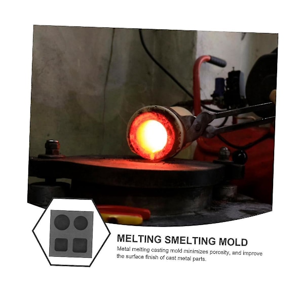 Ikke-jernholdig Metall Støpeform Smelteform Ingots for Støping Metallsmelting Sølvform Grafitt Ingotsform Kobber Støpeform