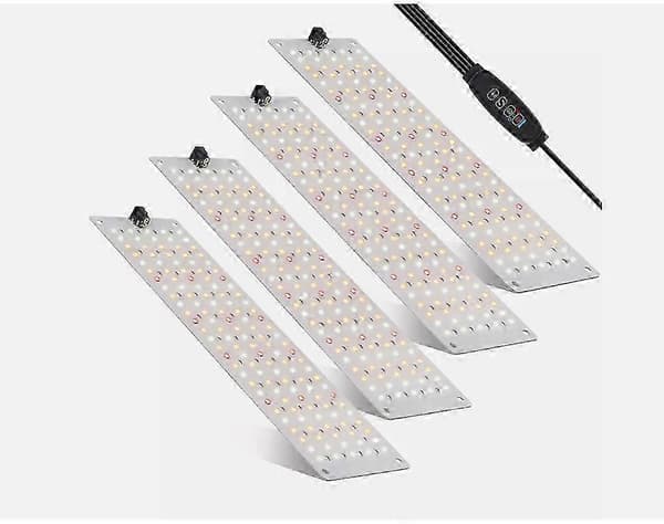 540 LED Vækstlampe Fuld Spektrum Indendørs Vækstlampe 4 Paneler Dæmpbar Timer