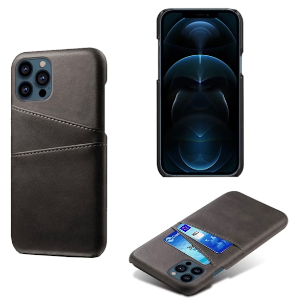 Kortholder iPhone 13 Pro Deksel, Mobilveske med Holder for Lader og Hodetelefoner