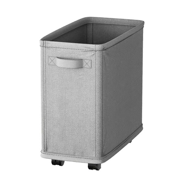 Smal Tvättkorg med Hjul Stor Kapacitet Stark Lastbärande Vikbar Design Tvättkorg Smutsiga Kläder Ko{EE} Light Grey