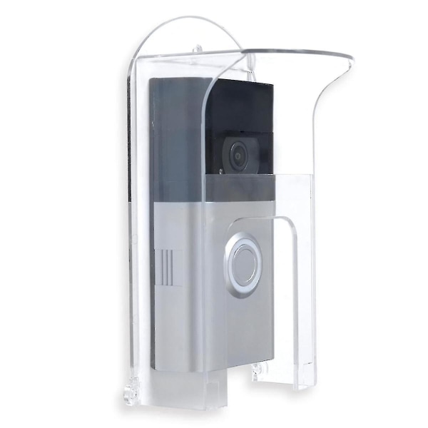 Genomskinlig plastdörrklocka cover Lämplig för ringmodeller Dörrklocka Vattentät skyddsskärm Videodörrklockor