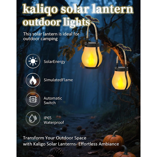 Solcellelamper for utendørs bruk - Solcellebelysning for hagen - Solcellelykt