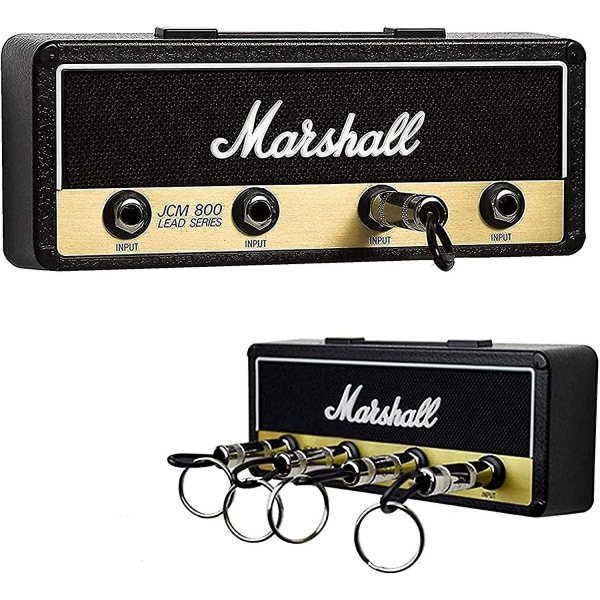 Marshall Nyckelhållare Väggmonterad Jack Rack 2.0 Jcm800 Gitarr Nyckelhållare Krok Nyckelhållare Hemfixering med 4 nyckelringar