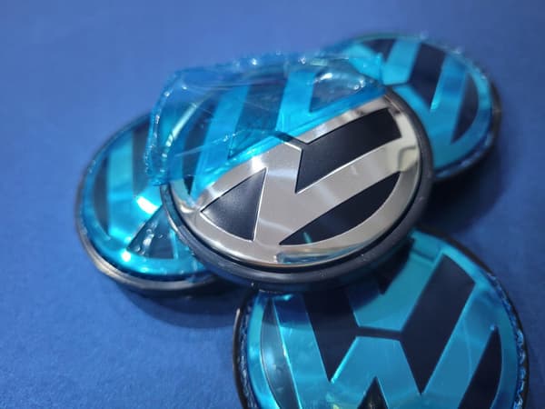 4-pack - Volkswagen VW Center Caps / Wheel Hub Emblems - Car Silver Silver Silver 65 mm