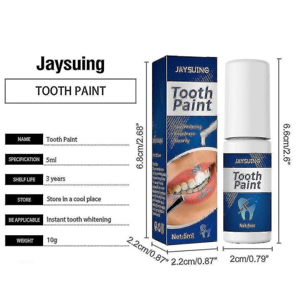 Bästsäljande tandfärg, Omedelbar tandblekningsfärg Extra stark vit tandpoleringsgel- --j