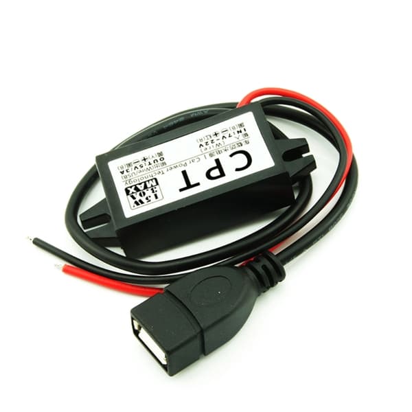 12V til 5V DC-DC Step Down Spenning Power Utgangsadapter Power Buck-omformer Spenningsregulator Enkel å bruke 0.05 Single USB