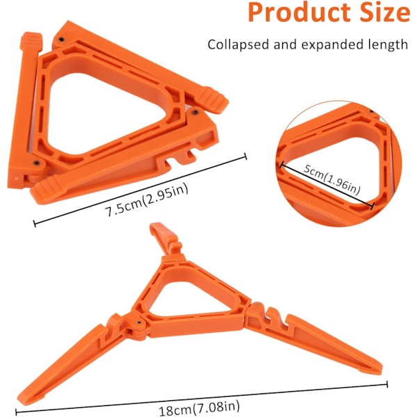 ABS Gassbeholderholder Foldbar Antiskli Stabilisatorholder Gasskomfyr Stativ Camping Gassbeholder Bærbar Multifunksjonell Stativ for Camping - Oransje