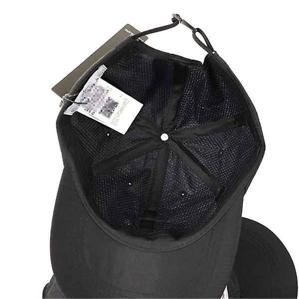 Stone Island Baseball Cap Unisex Menn Kvinner Justerbar Sommer Utendørs Sportslue (FMY) Black