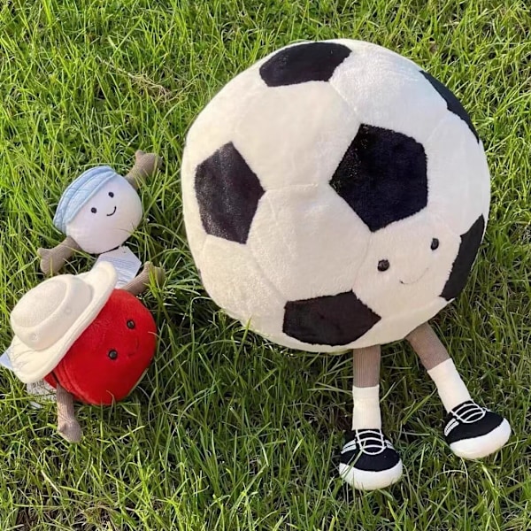 Sjov fodbold plys sports pude til værelsesindretning