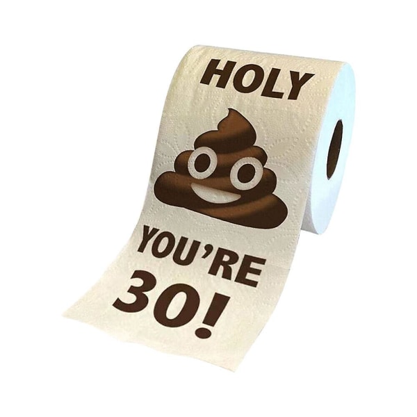 Rolig toalettpappersrulle födelsedagsdekorationer 30-80 år gåvor kvinnor män