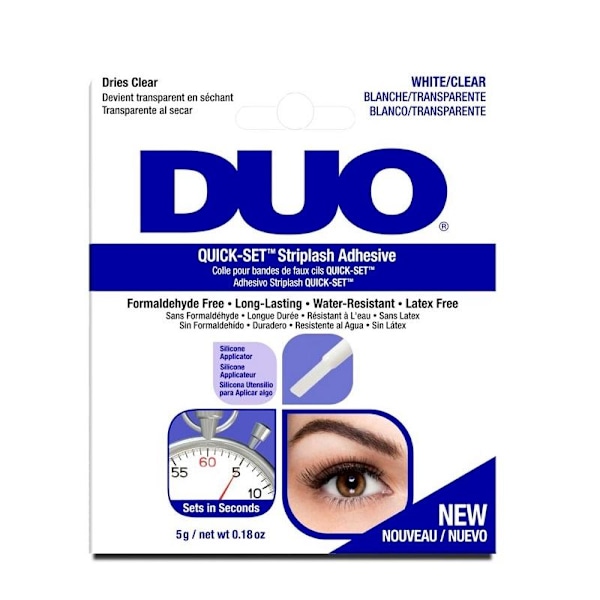 Ardell DUO Quick-Set Brush-On Ripsiliima Kirkas 5g Transparent Transparent
