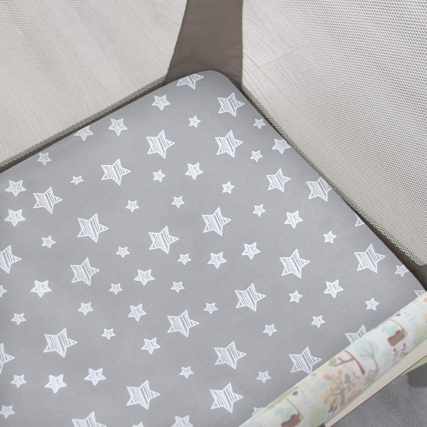 Lagener, 2 Pak Mini-Vugge Lagener, Strækbar Legegård Madras, Kompatibel med Graco Pack n Play, Blødt og Åndbart Materiale