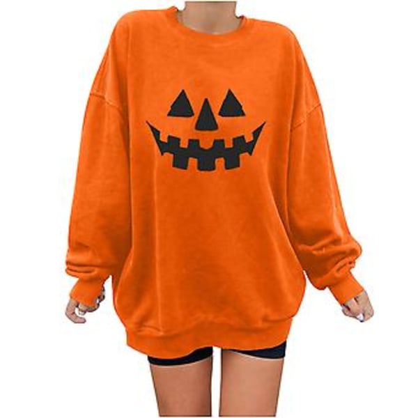 Halloween kostumer til kvinder, trykt afslappet langærmet skjorte, B 1709 M
