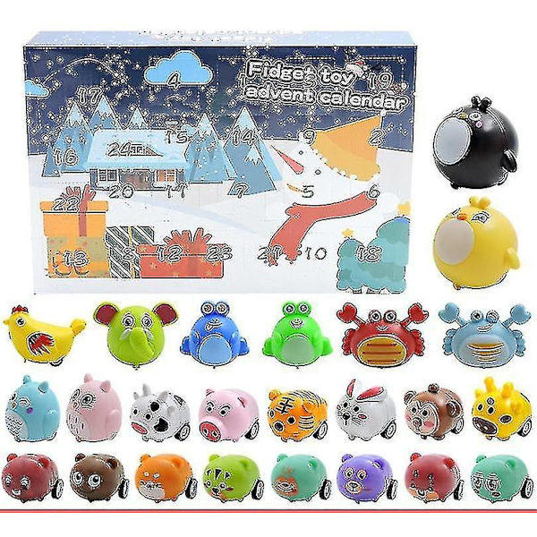 Christmas Calendar with Fidget Toys - Stress-Reducing Fidget Toys in Blind Box for Children