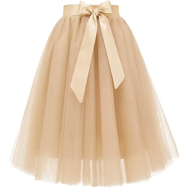 Tutu-kjol för dam A-linje Tutu-skjorta Guld{ee} Gold S