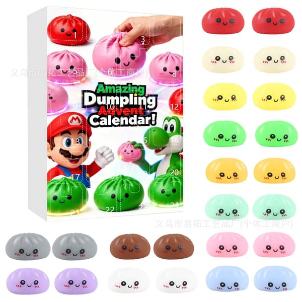 Maltose Squishy Dumpling Fidget Blind Box – Stressaflastende Klemmelegetøj til Voksne 33
