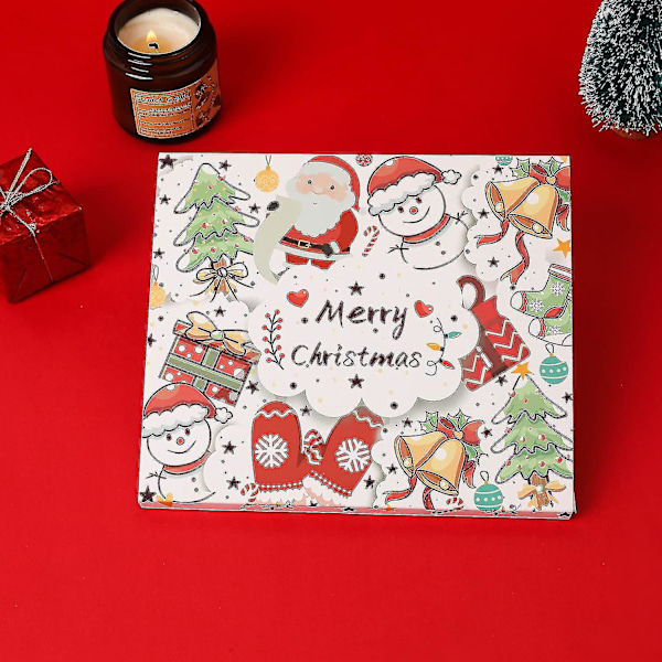 Adventskalender Blind Box 24 Dagar Adventskalender för Smyckestillverkning 22 Olika Berlocker 2 Armband för Barn Vuxna