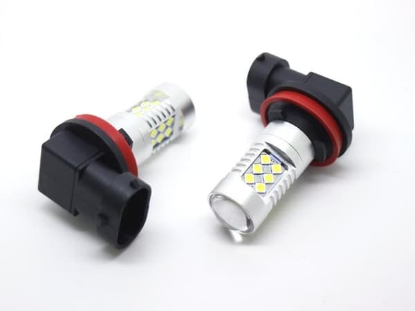 2 stk. Tåkelys H8 H11 LED-pærer 6000K 1100 lumen 12v - Perfekt silver