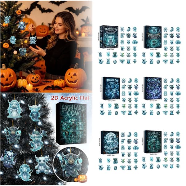 Høylandsfe Halloween Adventskalender Blindboks – Akrylpynt til juletre GJ885-04 (Extended Version) Acrylic flat pendant