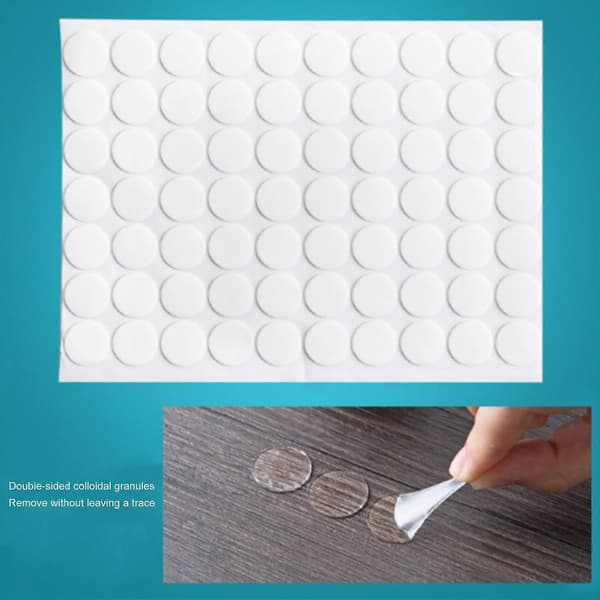 Clear Removable Adhesive Dots Double-Sided DIY Widely Used High Transparency Strong Viscosity No Trace Sticker Dots