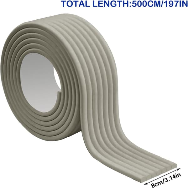 8 cm bred * 2 meter lang rør isolering, selvklæbende rør isoleringsmuffe, frostsikker rør isoleringsmuffe til vinter 2m